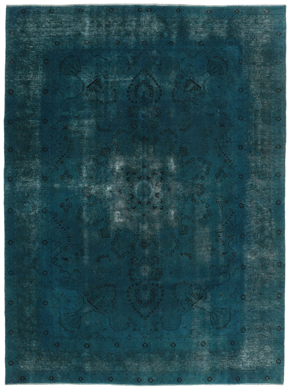 Vintage Royal Collection: Antique Persian Hand-Knotted Rugs in Stonewashed, Recoloured Finishes238 cm x 325 cm