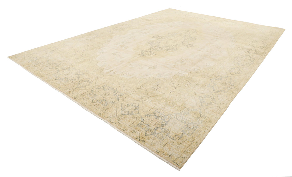 Vintage Kerman Collection: Antique Persian Hand-Knotted Rugs in Recoloured, Stonewashed Finishes284 cm x 409 cm