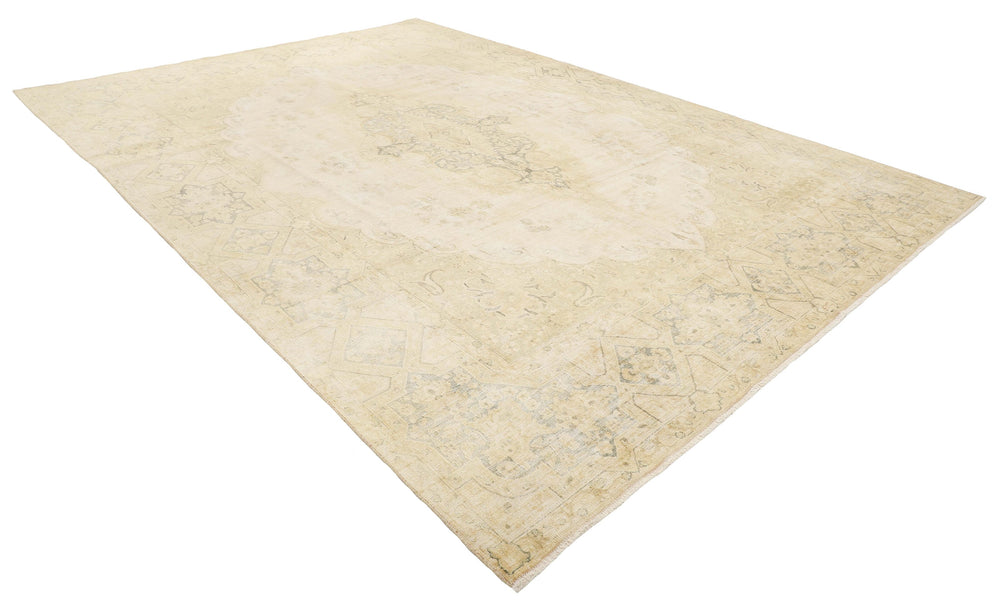 Vintage Kerman Collection: Antique Persian Hand-Knotted Rugs in Recoloured, Stonewashed Finishes284 cm x 409 cm