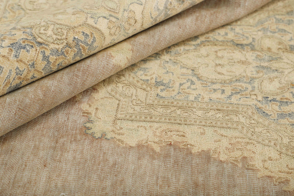 Vintage Kerman Collection: Antique Persian Hand-Knotted Rugs in Recoloured, Stonewashed Finishes269 cm x 364 cm