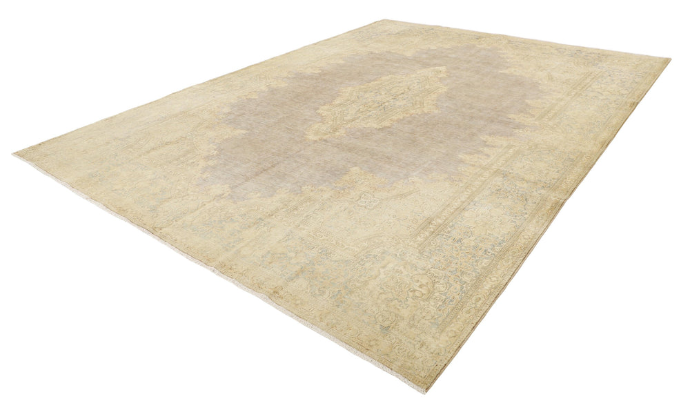 Vintage Kerman Collection: Antique Persian Hand-Knotted Rugs in Recoloured, Stonewashed Finishes269 cm x 364 cm
