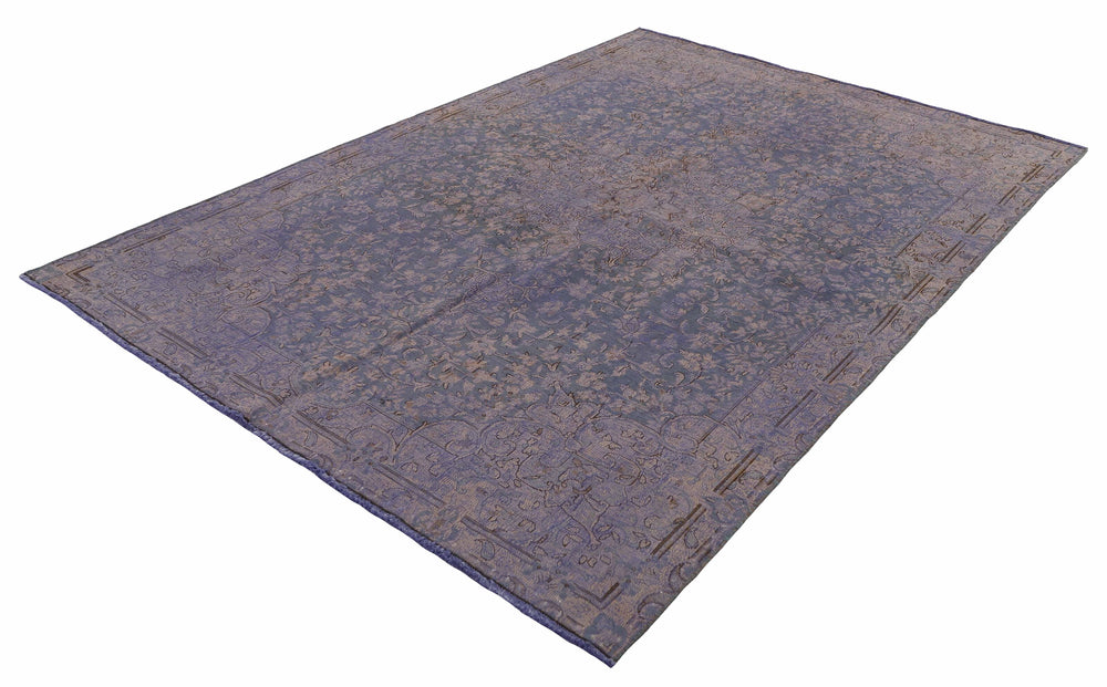 Vintage Kerman Collection: Antique Persian Hand-Knotted Rugs in Recoloured, Stonewashed Finishes167 cm x 243 cm