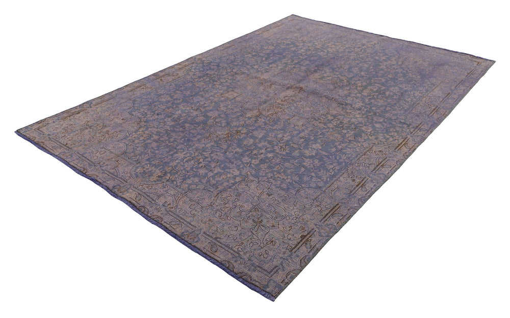 Vintage Kerman Collection: Antique Persian Hand-Knotted Rugs in Recoloured, Stonewashed Finishes167 cm x 243 cm