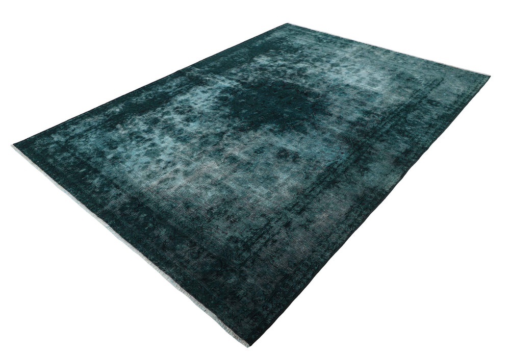 Vintage Kerman Collection: Antique Persian Hand-Knotted Rugs in Recoloured, Stonewashed Finishes175 cm x 247 cm