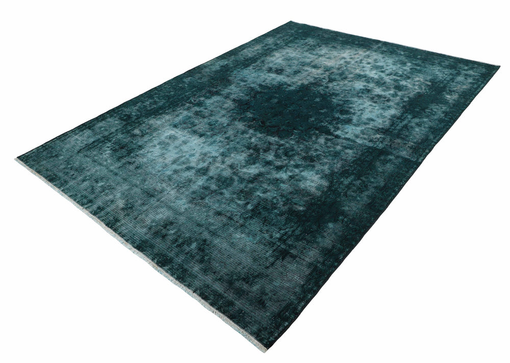 Vintage Kerman Collection: Antique Persian Hand-Knotted Rugs in Recoloured, Stonewashed Finishes175 cm x 247 cm