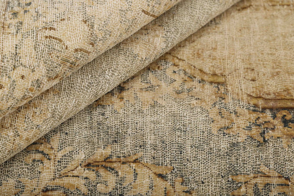 Vintage Kerman Collection: Antique Persian Hand-Knotted Rugs in Recoloured, Stonewashed Finishes242 cm x 362 cm