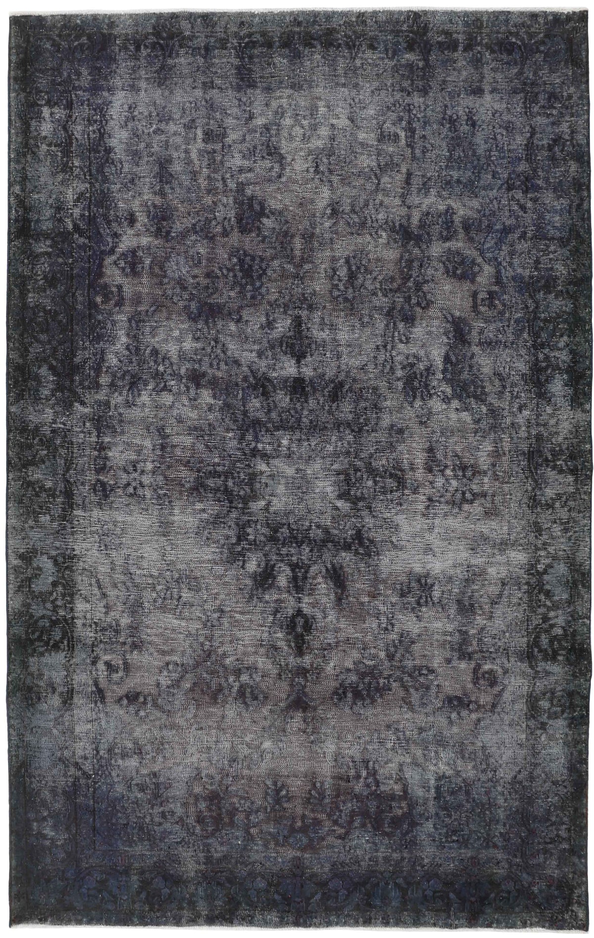 Vintage Kerman Collection: Antique Persian Hand-Knotted Rugs in Recoloured, Stonewashed Finishes195 cm x 305 cm