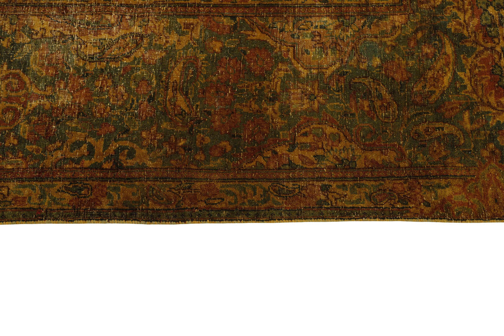 Vintage Kerman Collection: Antique Persian Hand-Knotted Rugs in Recoloured, Stonewashed Finishes296 cm x 409 cm
