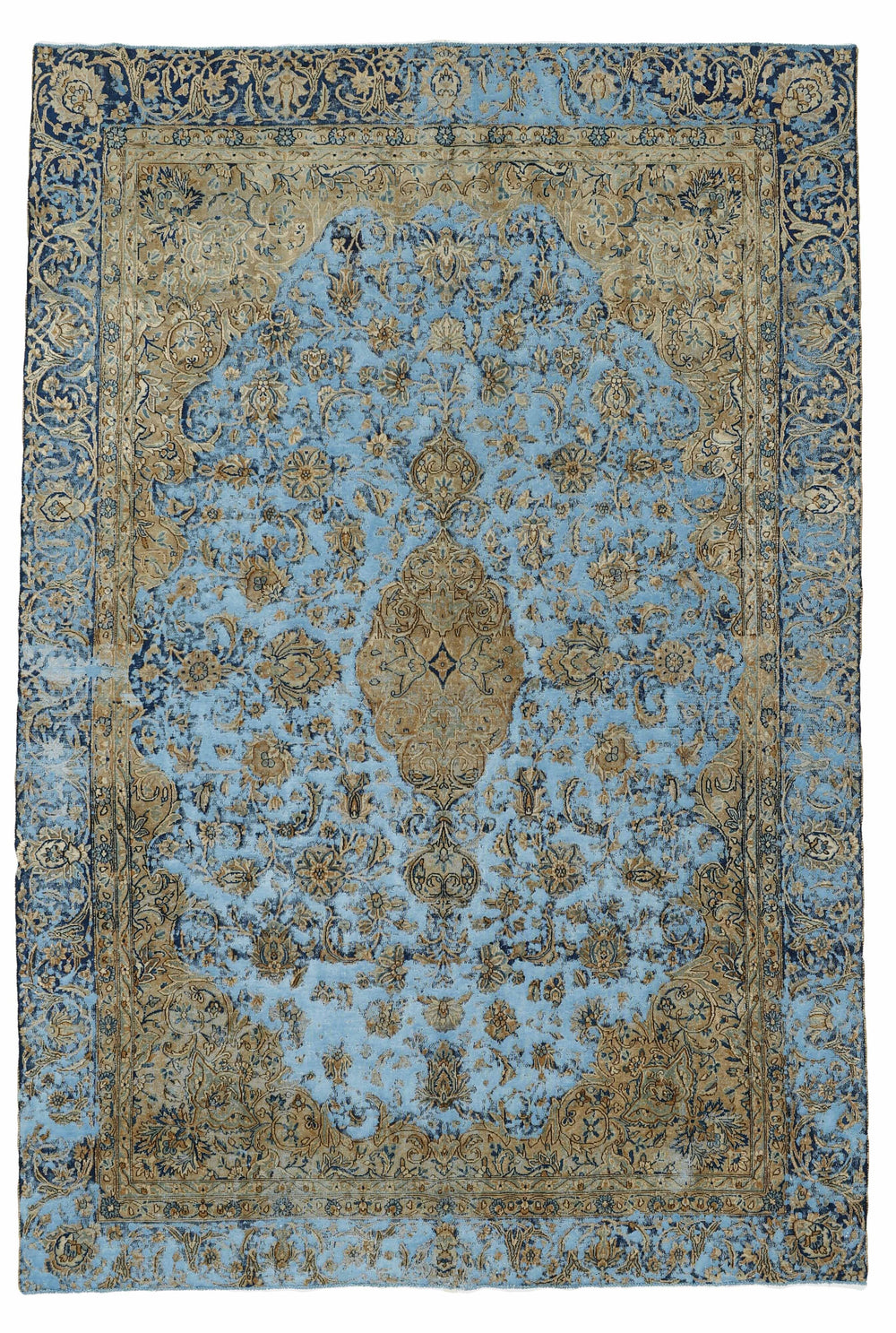 Vintage Royal Collection: Antique Persian Hand-Knotted Rugs in Stonewashed, Recoloured Finishes245 cm x 358 cm