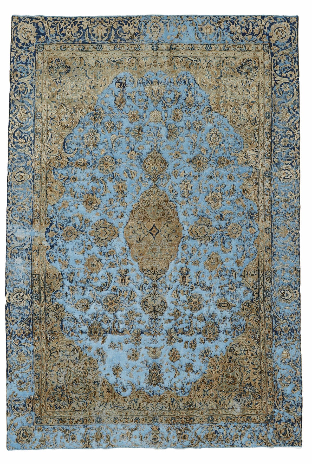 Vintage Royal Collection: Antique Persian Hand-Knotted Rugs in Stonewashed, Recoloured Finishes245 cm x 358 cm