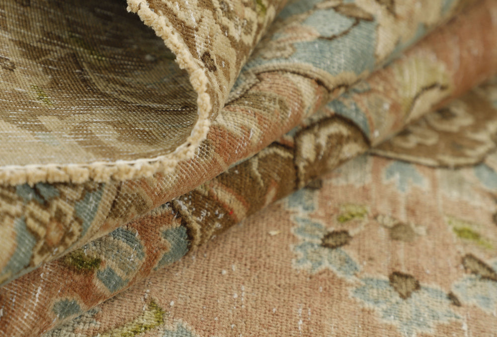 Vintage Royal Collection: Antique Persian Hand-Knotted Rugs in Stonewashed, Recoloured Finishes244 cm x 340 cm
