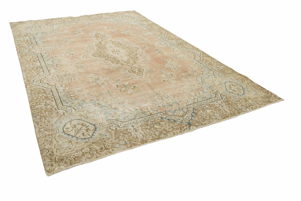 Vintage Royal Collection: Antique Persian Hand-Knotted Rugs in Stonewashed, Recoloured Finishes244 cm x 340 cm
