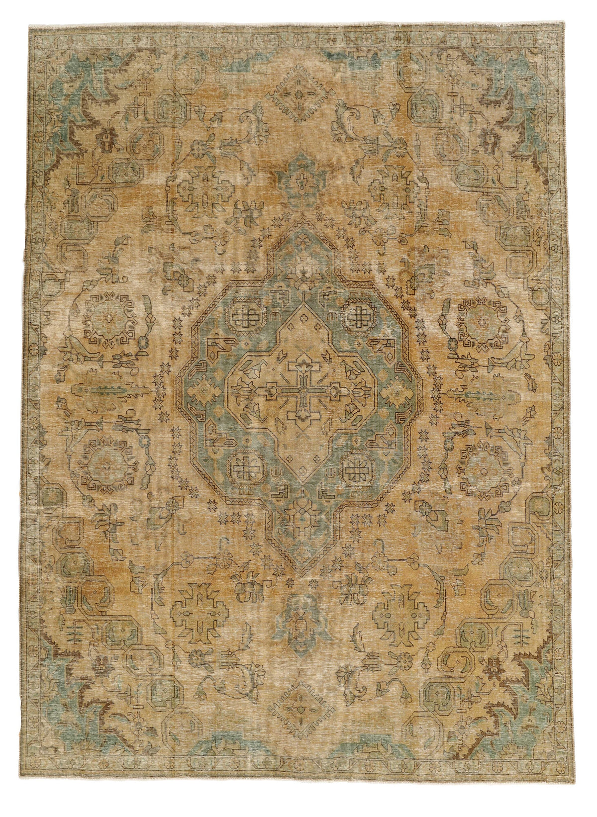 Vintage Royal Collection: Antique Persian Hand-Knotted Rugs in Stonewashed, Recoloured Finishes233 cm x 324 cm