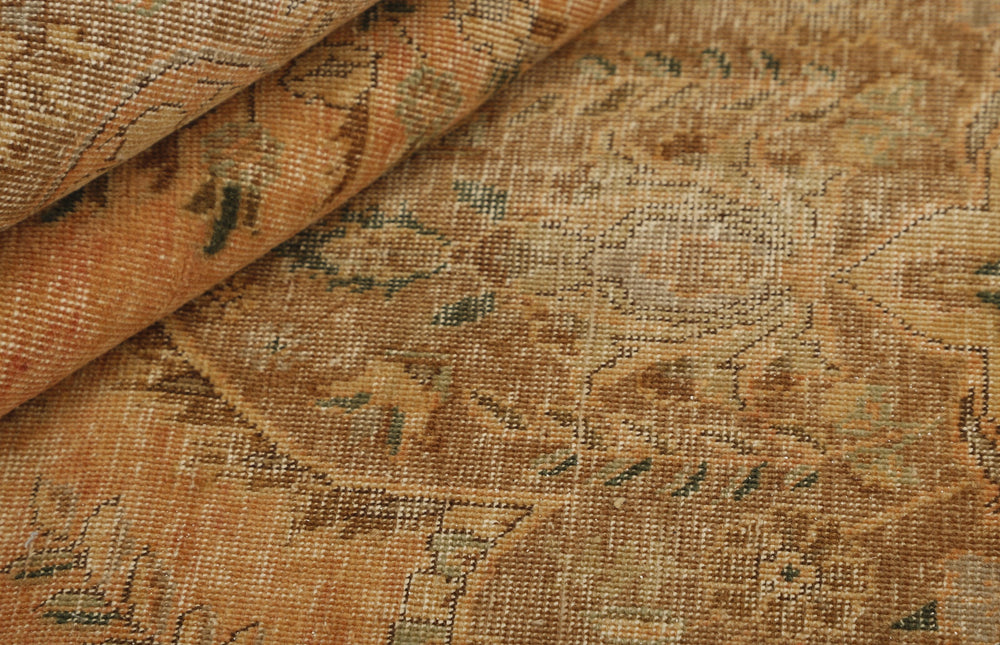 Vintage Royal Collection: Antique Persian Hand-Knotted Rugs in Stonewashed, Recoloured Finishes240 cm x 337 cm