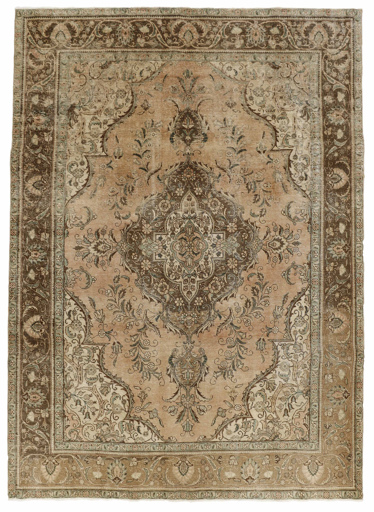 Vintage Royal Collection: Antique Persian Hand-Knotted Rugs in Stonewashed, Recoloured Finishes240 cm x 337 cm