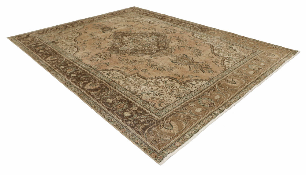 Vintage Royal Collection: Antique Persian Hand-Knotted Rugs in Stonewashed, Recoloured Finishes240 cm x 337 cm