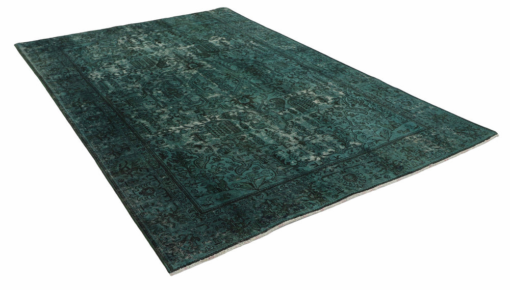 Vintage Royal Collection: Antique Persian Hand-Knotted Rugs in Stonewashed, Recoloured Finishes193 cm x 291 cm