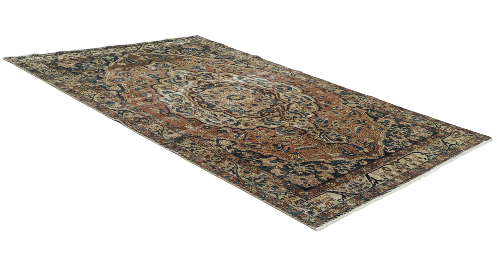 Vintage Royal Collection: Antique Persian Hand-Knotted Rugs in Stonewashed, Recoloured Finishes200 cm x 310 cm