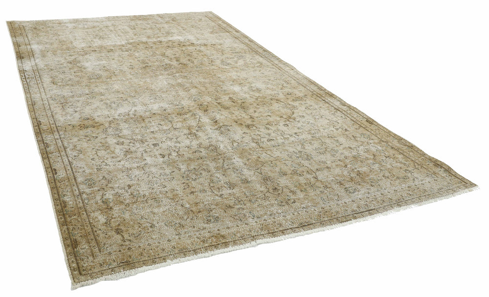 Vintage Royal Collection: Antique Persian Hand-Knotted Rugs in Stonewashed, Recoloured Finishes185 cm x 278 cm