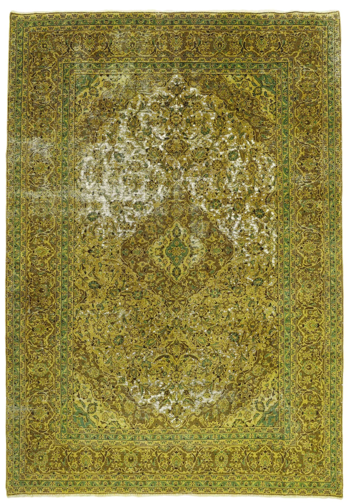 Vintage Royal Collection: Antique Persian Hand-Knotted Rugs in Stonewashed, Recoloured Finishes246 cm x 352 cm