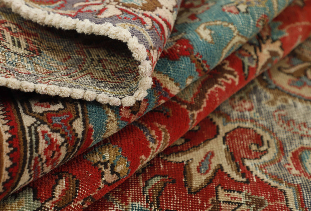 Vintage Royal Collection: Antique Persian Hand-Knotted Rugs in Stonewashed, Recoloured Finishes270 cm x 378 cm