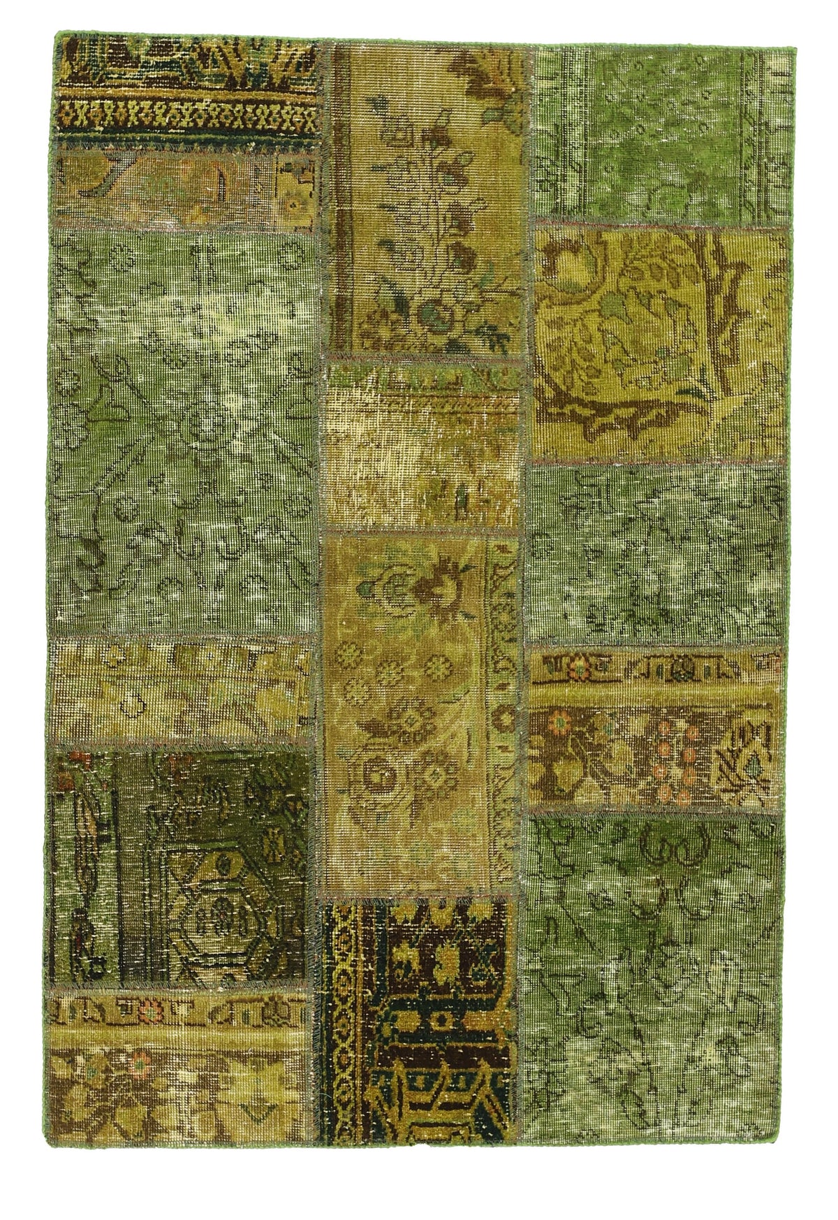 Vintage Royal Patchwork Rugs | Antique Persian Handcraft104 cm x 154 cm