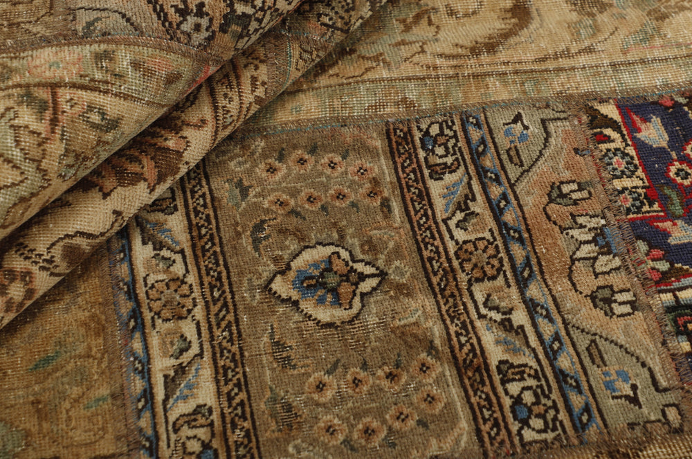 Vintage Royal Patchwork Rugs | Antique Persian Handcraft248 cm x 310 cm
