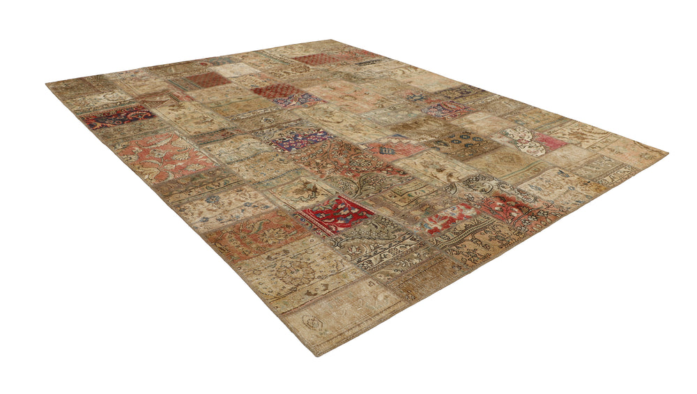 Vintage Royal Patchwork Rugs | Antique Persian Handcraft248 cm x 310 cm