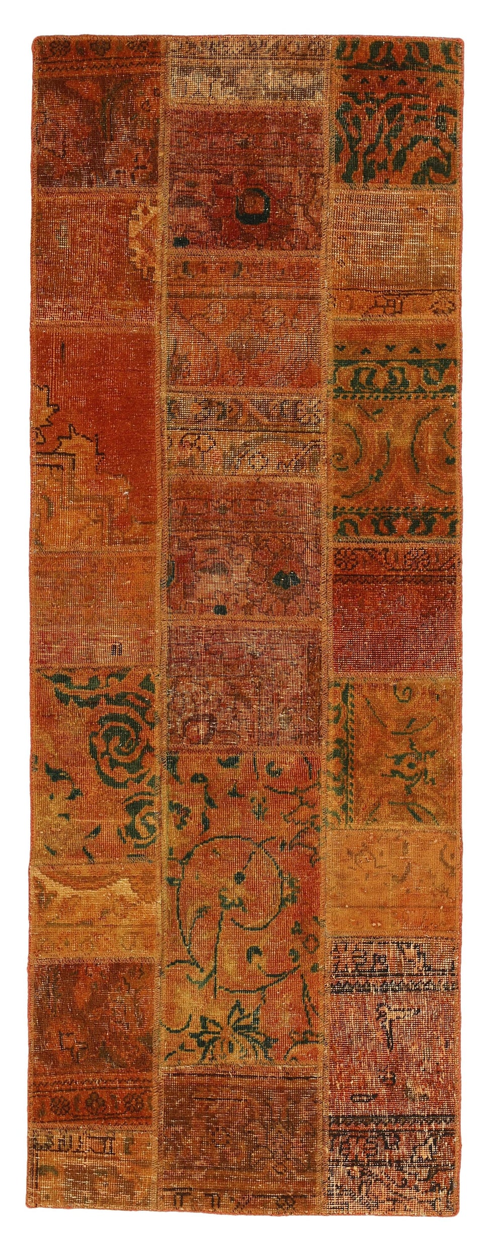 Vintage Royal Patchwork Rugs | Antique Persian Handcraft76 cm x 206 cm