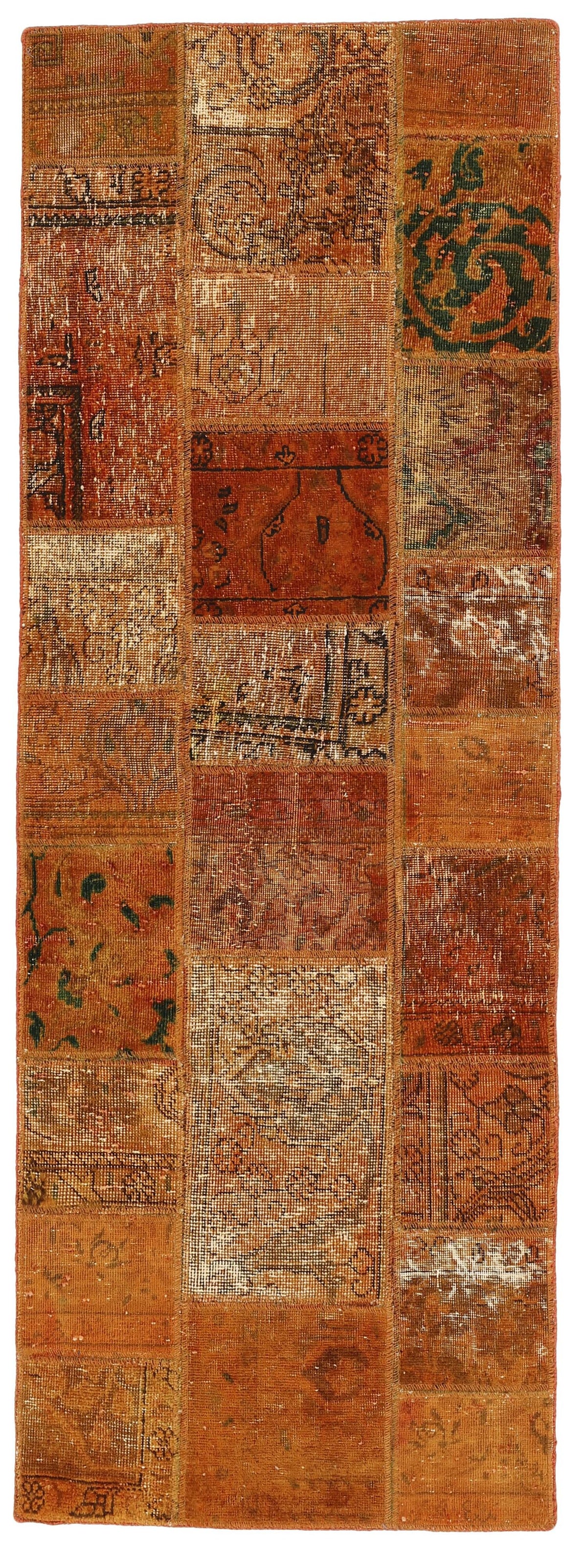 Vintage Royal Patchwork Rugs | Antique Persian Handcraft73 cm x 203 cm