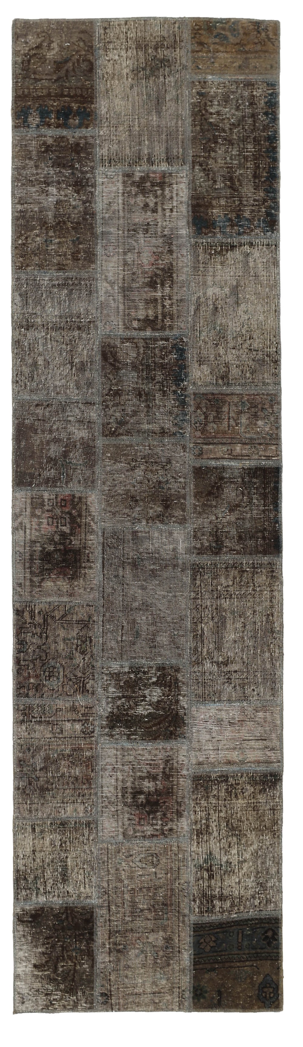 Vintage Royal Patchwork Rugs | Antique Persian Handcraft84 cm x 309 cm