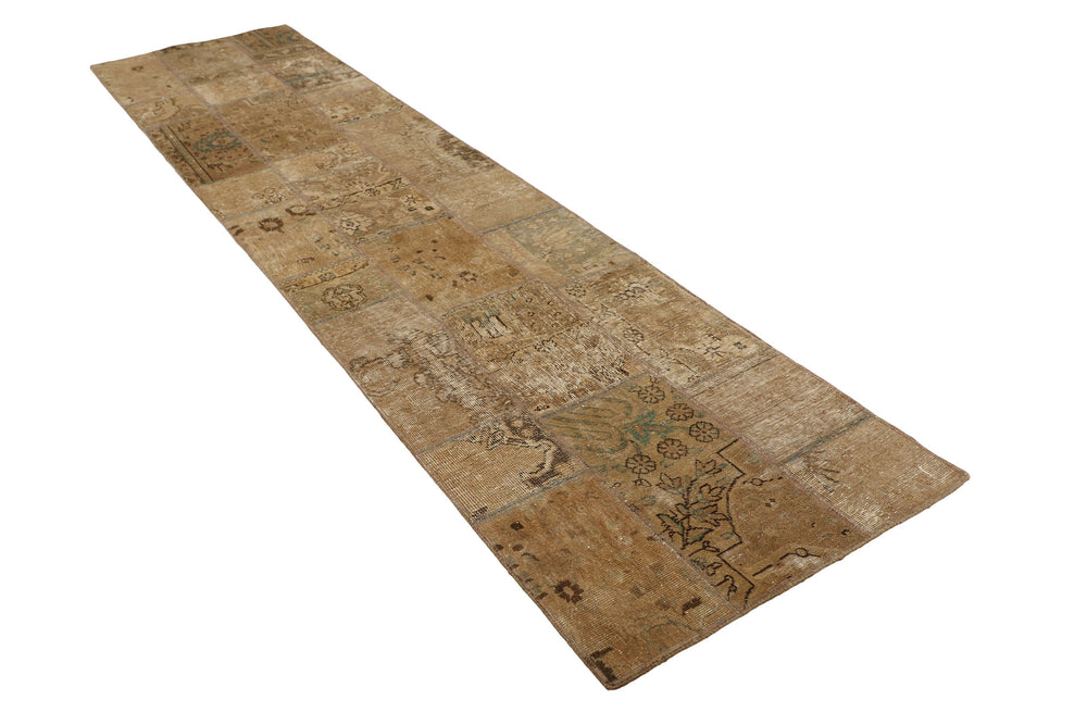 Vintage Royal Patchwork Rugs | Antique Persian Handcraft81 cm x 311 cm