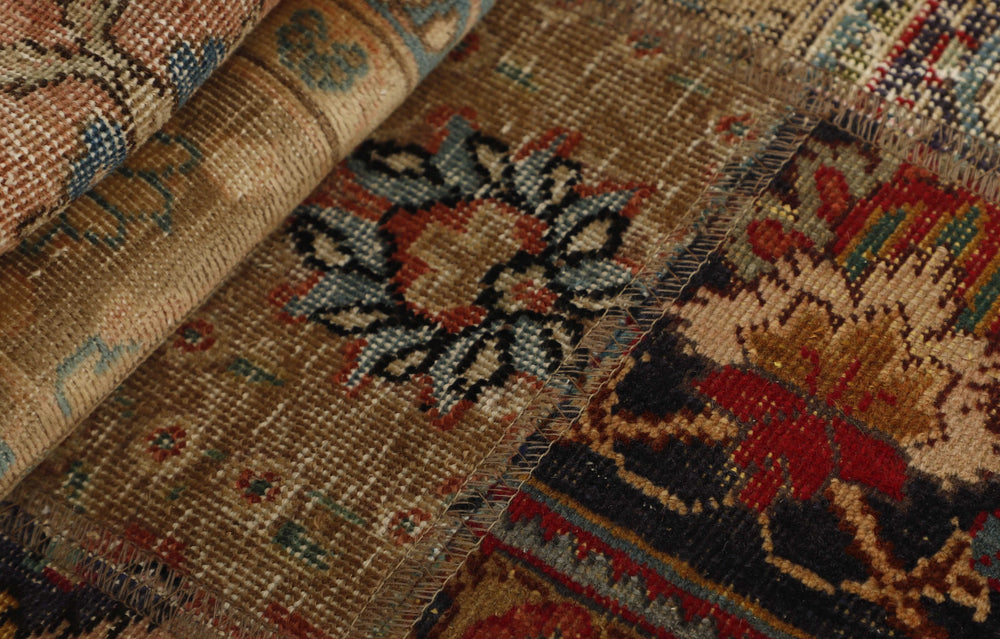 Vintage Royal Patchwork Rugs | Antique Persian Handcraft82 cm x 312 cm