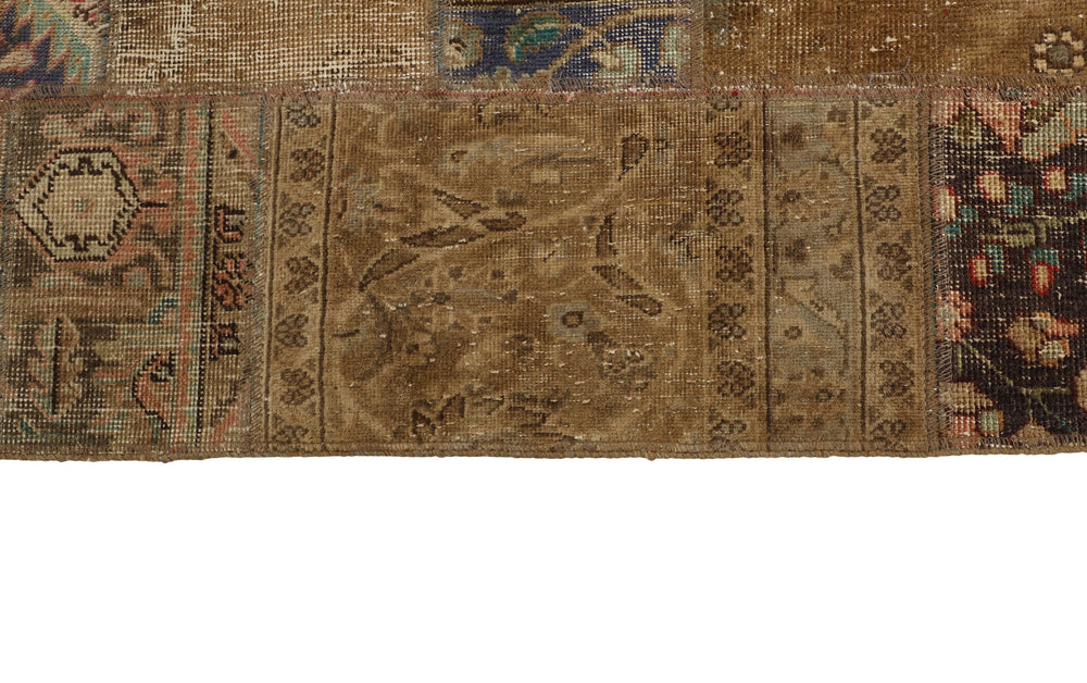 Vintage Royal Patchwork Rugs | Antique Persian Handcraft84 cm x 309 cm