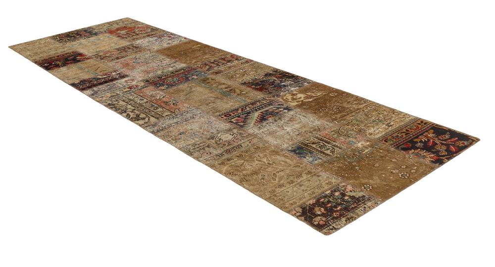 Vintage Royal Patchwork Rugs | Antique Persian Handcraft84 cm x 309 cm