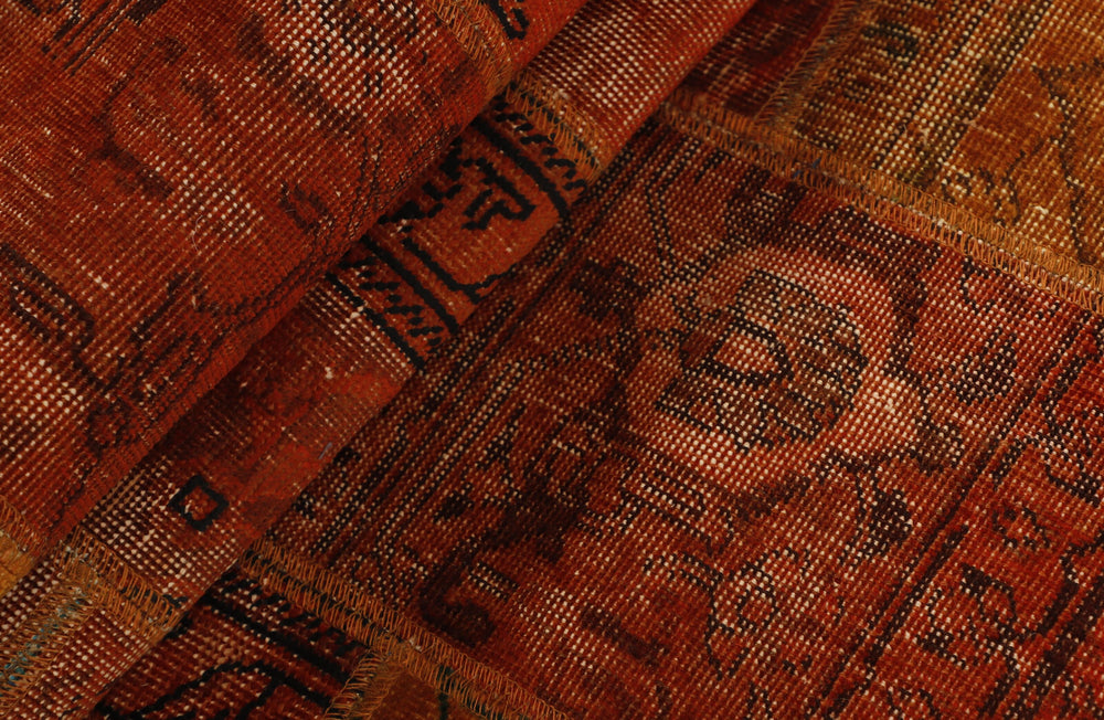 Vintage Royal Patchwork Rugs | Antique Persian Handcraft82 cm x 307 cm