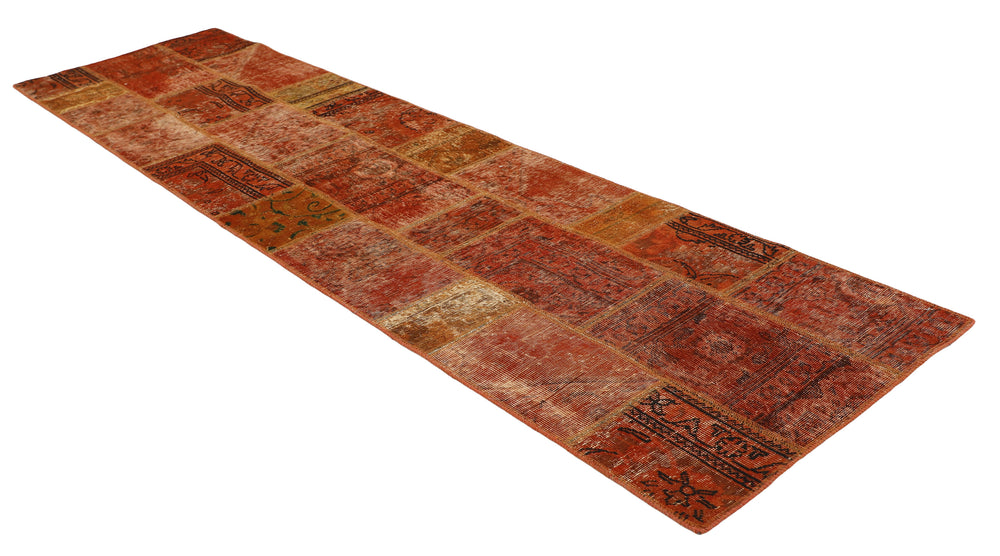 Vintage Royal Patchwork Rugs | Antique Persian Handcraft82 cm x 307 cm