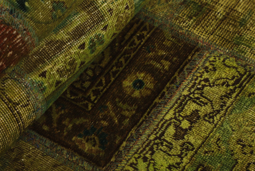Vintage Royal Patchwork Rugs | Antique Persian Handcraft82 cm x 305 cm