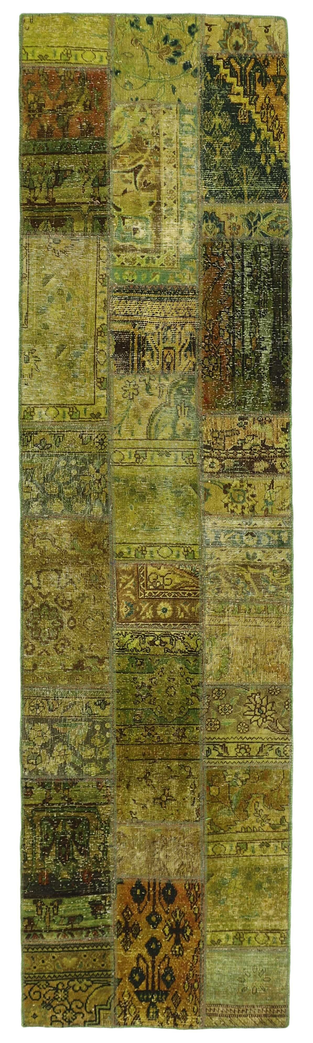 Vintage Royal Patchwork Rugs | Antique Persian Handcraft82 cm x 305 cm