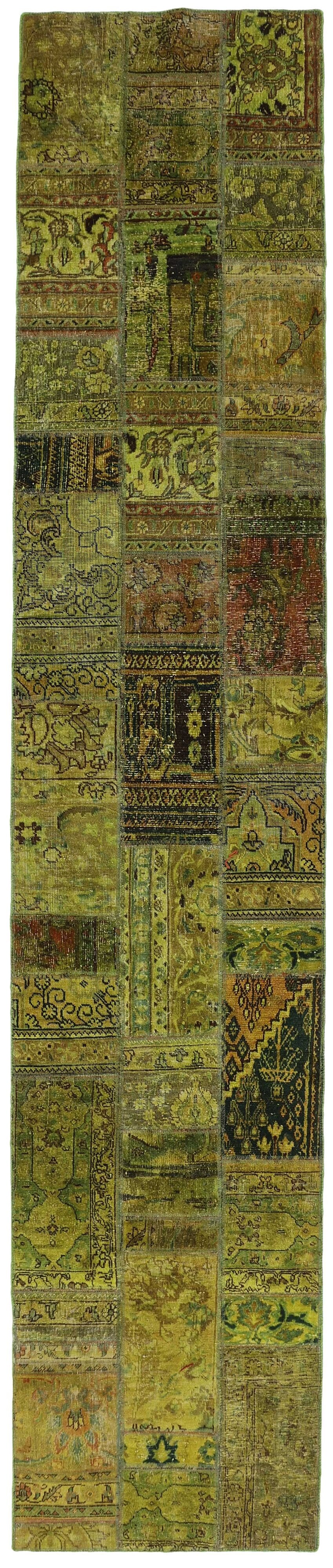 Vintage Royal Patchwork Rugs | Antique Persian Handcraft81 cm x 410 cm