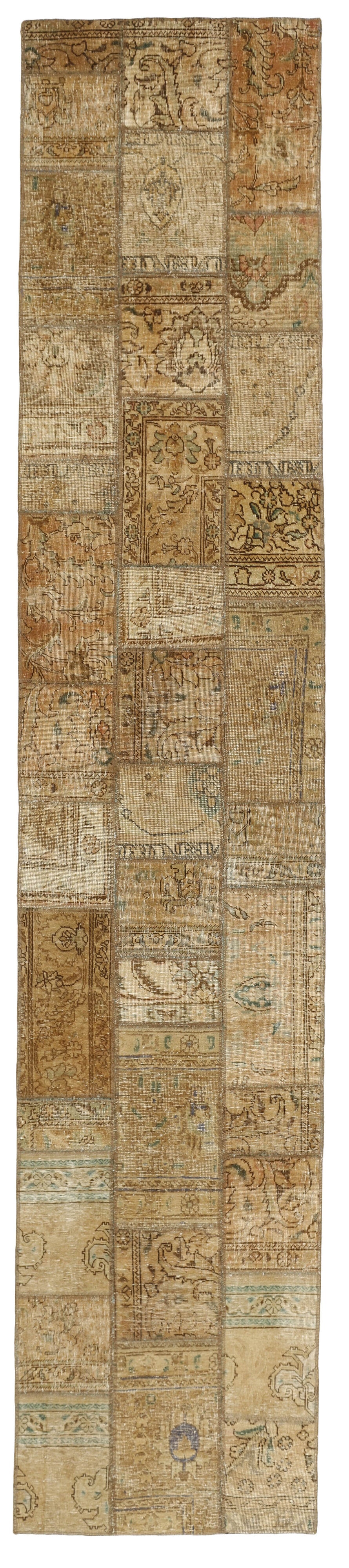 Vintage Royal Patchwork Rugs | Antique Persian Handcraft82 cm x 410 cm