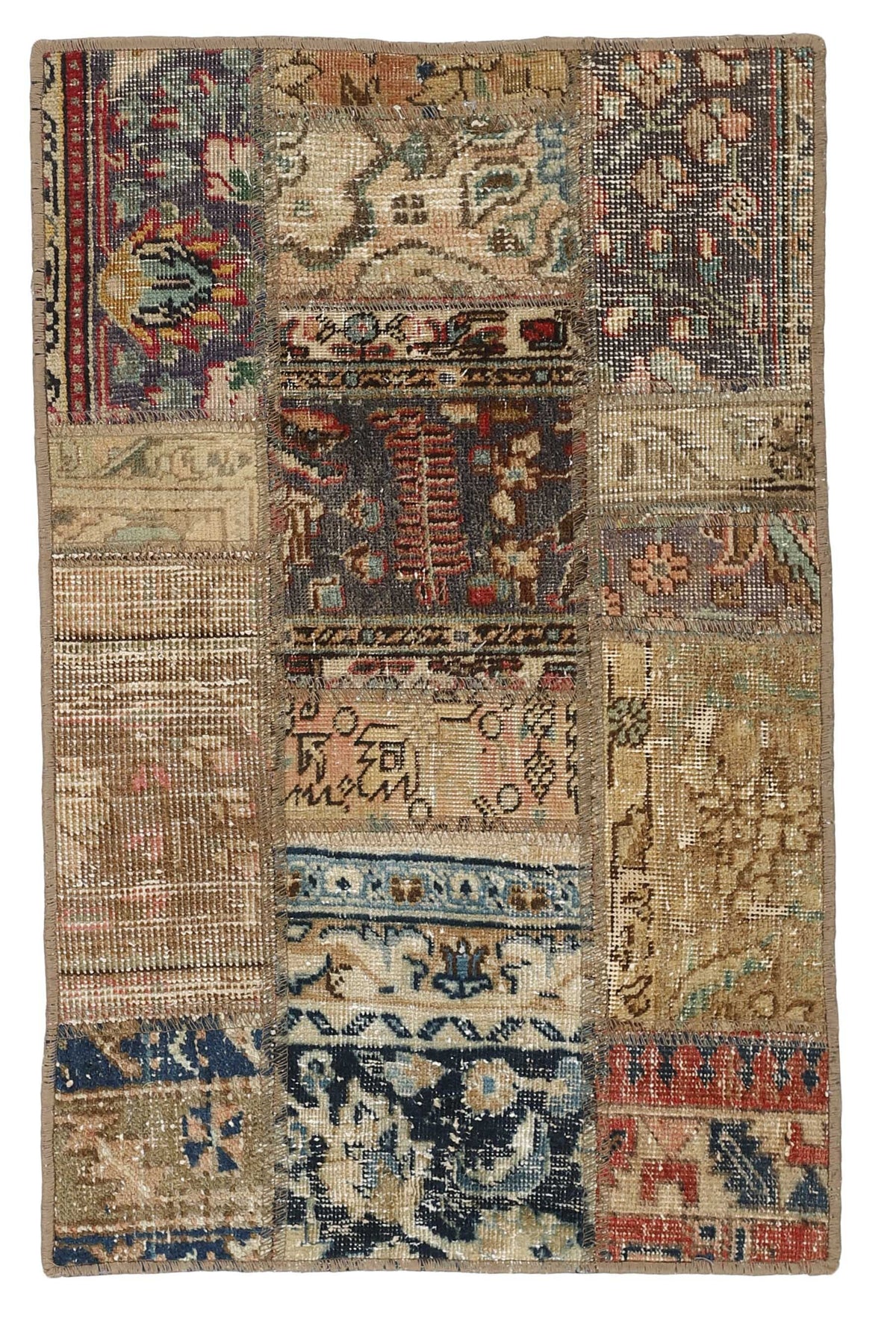 Vintage Royal Patchwork Rugs | Antique Persian Handcraft60 cm x 90 cm