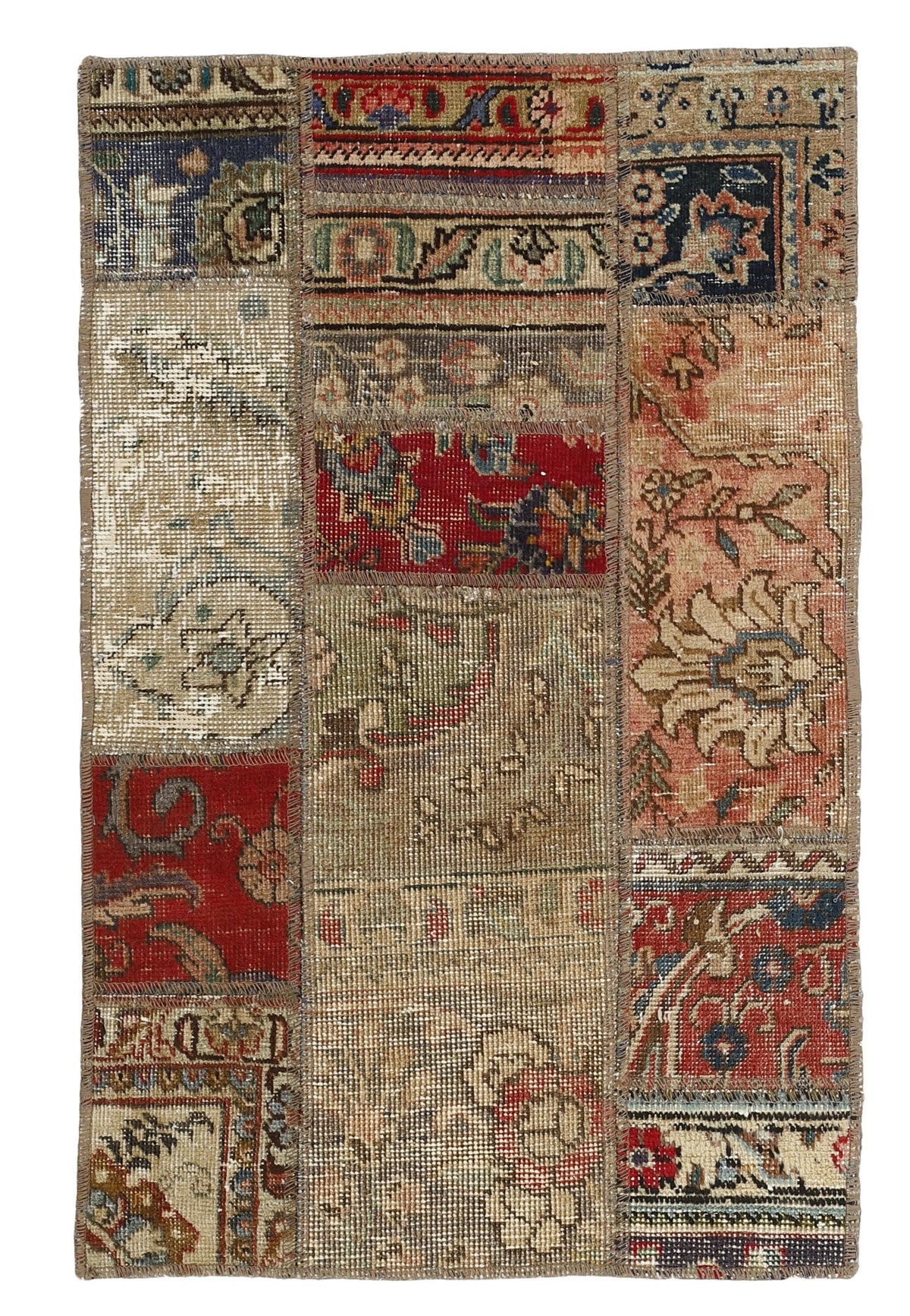 Vintage Royal Patchwork Rugs | Antique Persian Handcraft60 cm x 90 cm