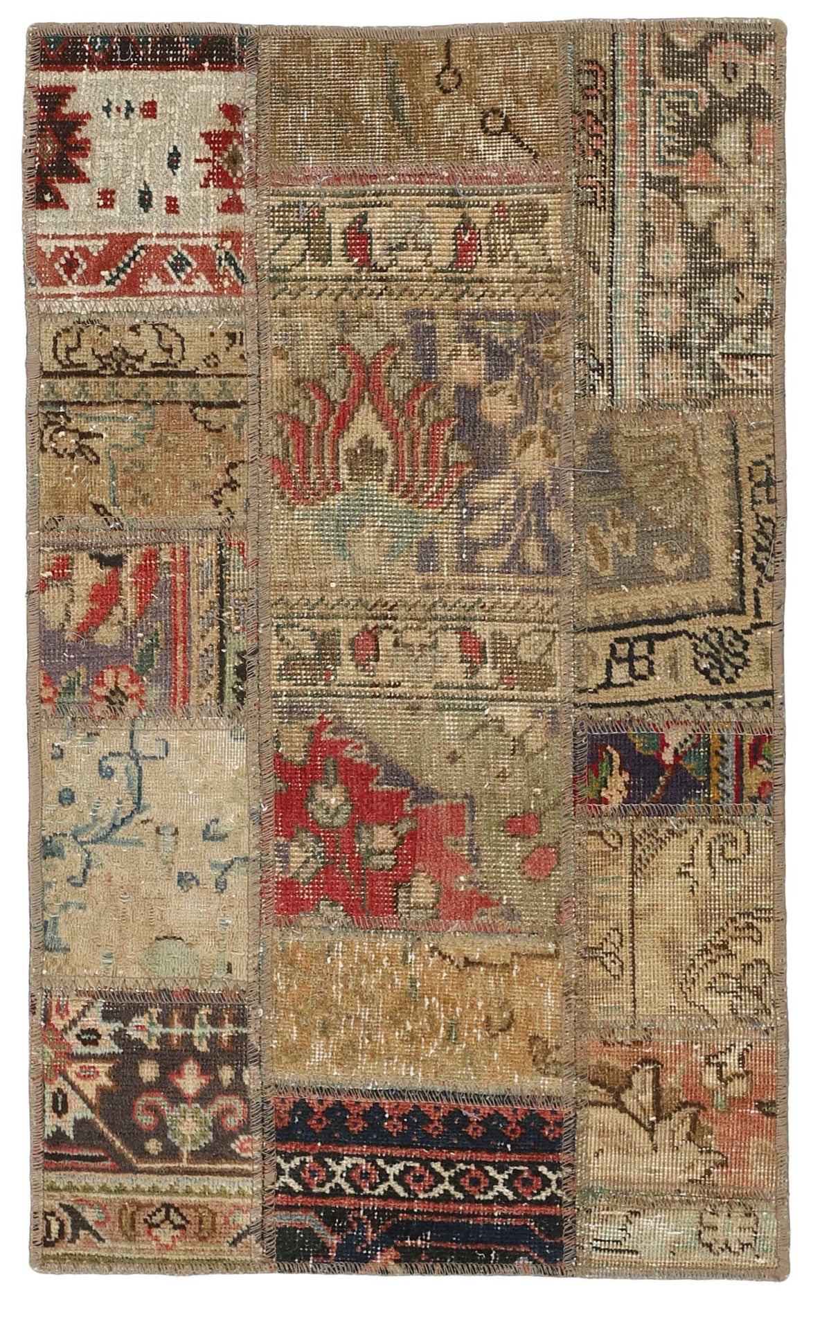 Vintage Royal Patchwork Rugs | Antique Persian Handcraft60 cm x 90 cm