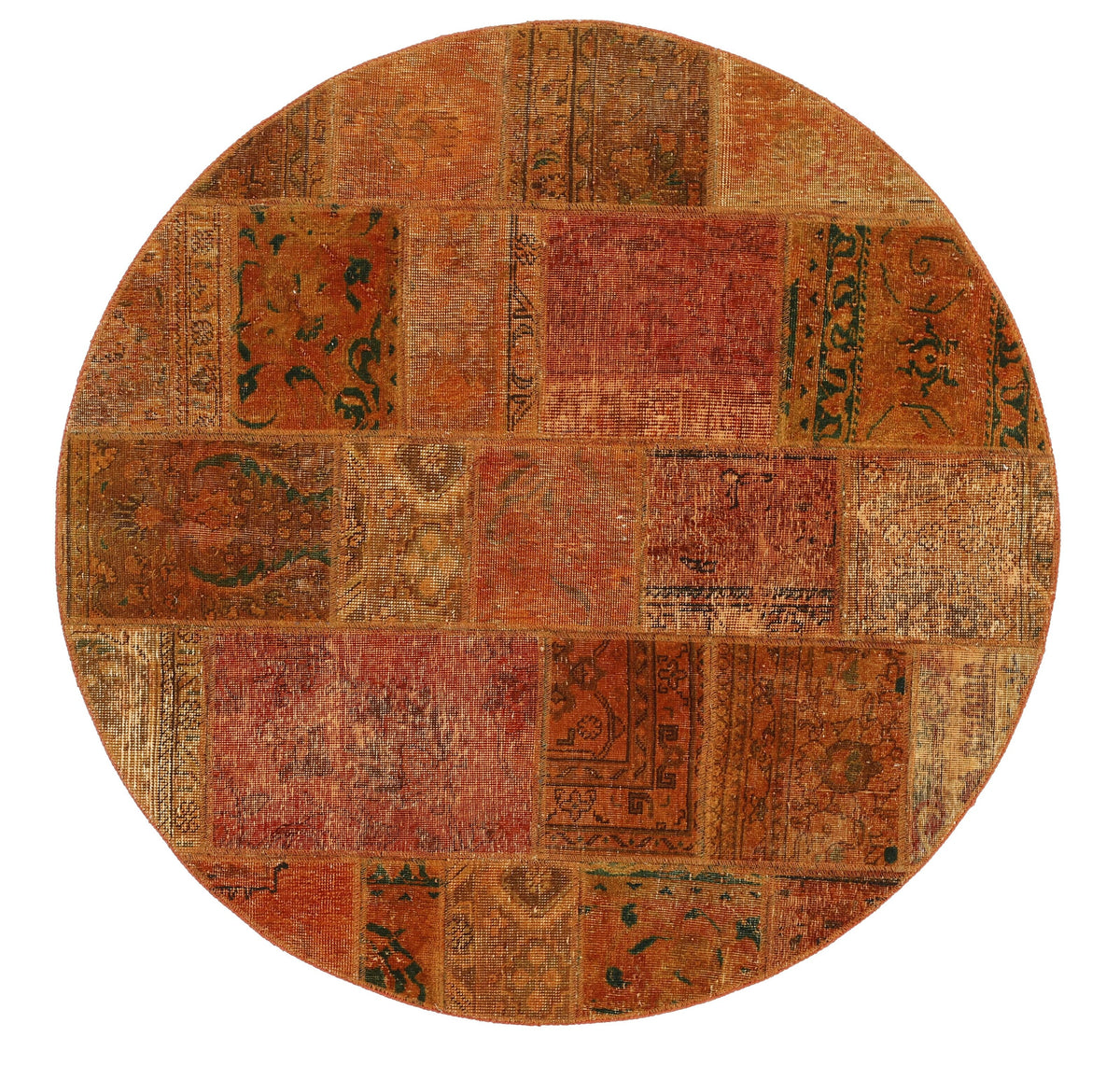 Vintage Royal Patchwork Rugs | Antique Persian Handcraft150 cm x 150 cm