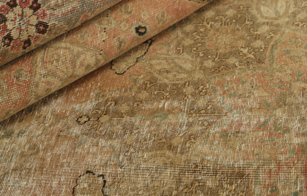 Vintage Royal Collection: Antique Persian Hand-Knotted Rugs in Stonewashed, Recoloured Finishes302 cm x 381 cm