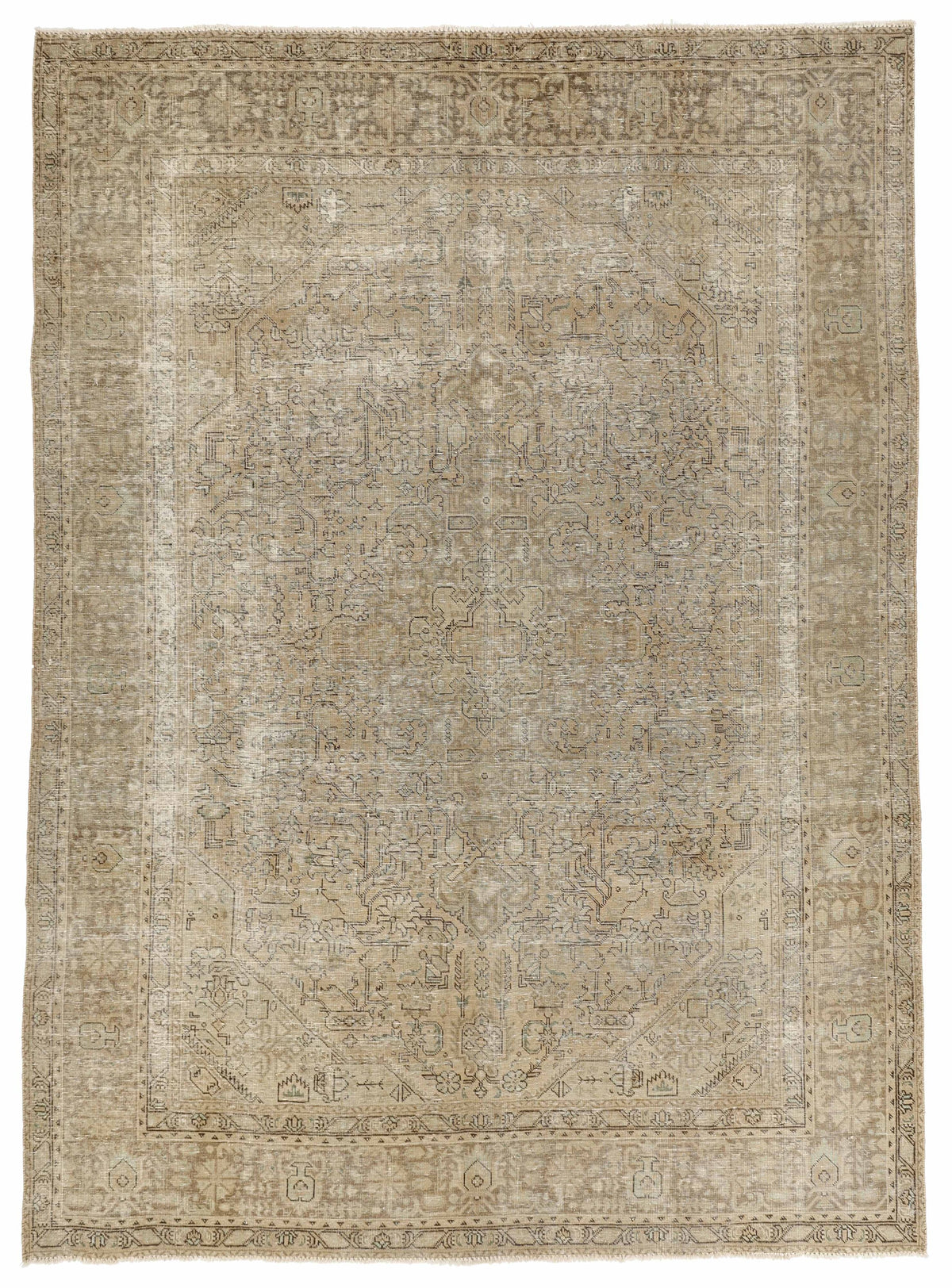 Vintage Royal Collection: Antique Persian Hand-Knotted Rugs in Stonewashed, Recoloured Finishes245 cm x 334 cm