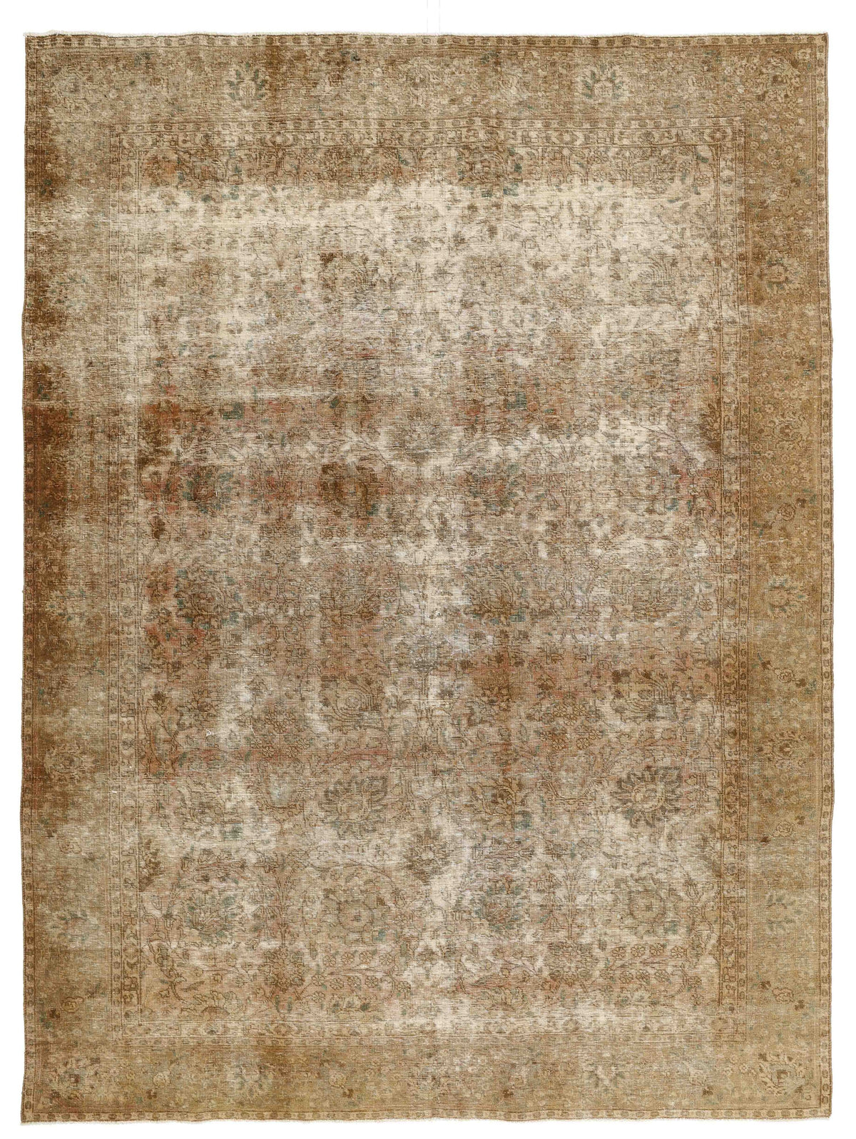 Vintage Royal Collection: Antique Persian Hand-Knotted Rugs in Stonewashed, Recoloured Finishes238 cm x 324 cm