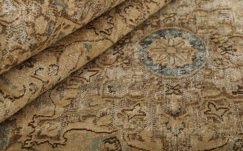 Vintage Royal Collection: Antique Persian Hand-Knotted Rugs in Stonewashed, Recoloured Finishes235 cm x 327 cm