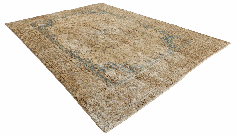 Vintage Royal Collection: Antique Persian Hand-Knotted Rugs in Stonewashed, Recoloured Finishes235 cm x 327 cm